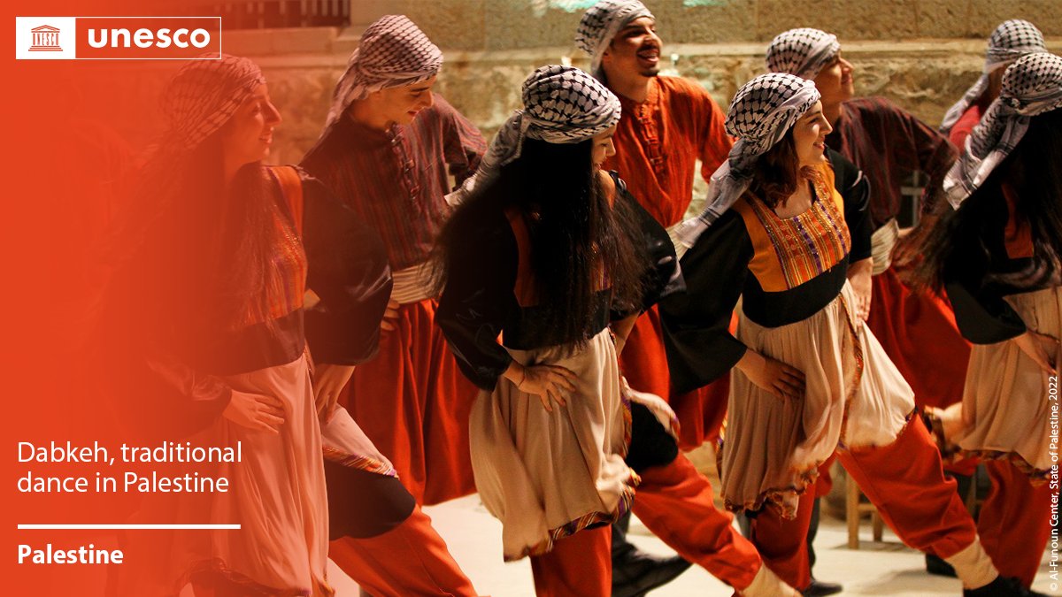 🔴 BREAKING

New inscription on the #IntangibleHeritage List: Dabkeh, traditional dance in #Palestine 🇵🇸.

Congratulations! 

on.unesco.org/18ICH #LivingHeritage