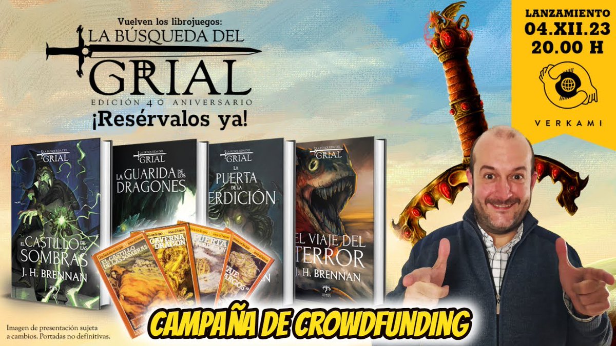 Nuevo vídeo en nuestro canal en que os presentamos el crowdfunding en <a href="/verkami/">Verkami</a> del Librojuego La Búsqueda del Grial Edición 40 Aniversario por <a href="/celaenobooks/">Celaeno Books</a>.

👉🏼youtu.be/KDWfVQ8xKIQ?fe…