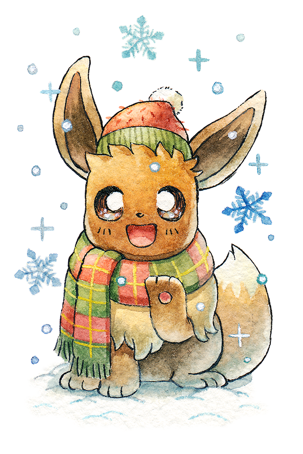 Eevee is ready for Winter! I can't wait for some snowy weather!
