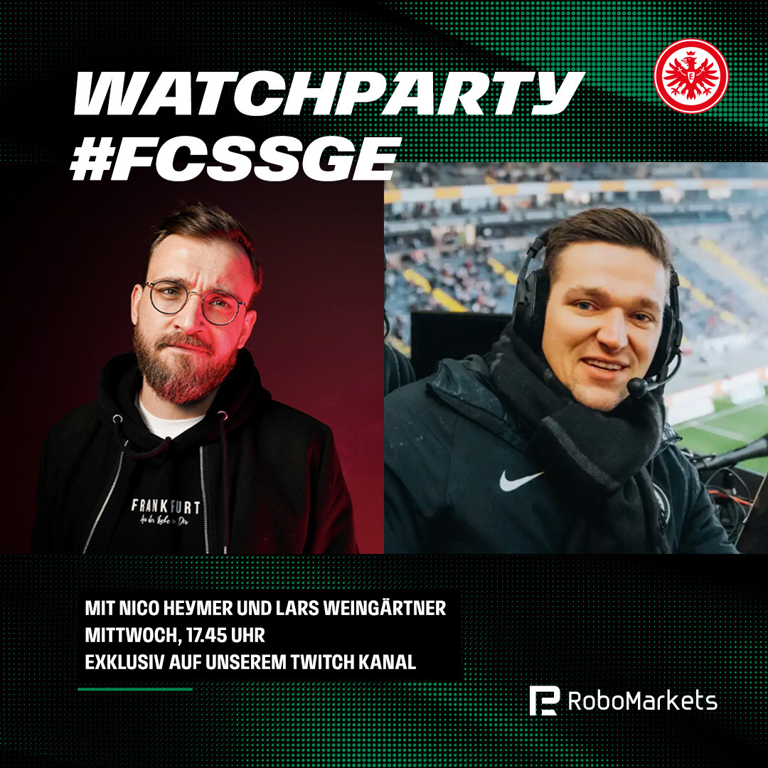 Beste Unterhaltung zum Pokal-Achtelfinale mit  <a href="/BrudiVoeller/">NicoHeymer</a> und Lars Weingärtner von EintrachtTV! 🛋️

Morgen ab 17.45 Uhr, wie immer auf Twitch.tv/eintracht_offi… 📹

#FCSSGE | #SGE