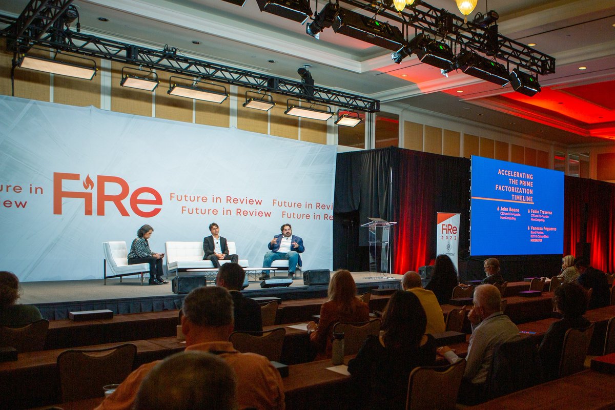 MemComputing's tweet image. Exciting moments captured at the Future in Review conference, where our CTO Fabio Traversa showcased our Prime Factorization breakthrough. Stay tuned for an exclusive podcast interview, recorded pre-conference, packed with insights and innovation.
#futureinreview #memcpu
