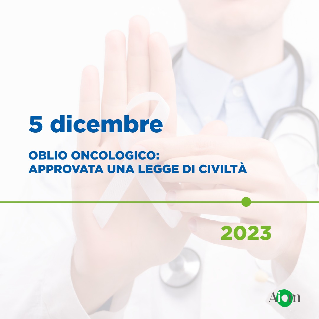 È con grande orgoglio e soddisfazione che vi comunichiamo l'approvazione al Senato della Repubblica della Legge per il #dirittoallobliooncologico.
È stato premiato l’impegno di tutti quelli che hanno creduto in questa legge di civiltà che abbiamo affrontato con <a href="/AiomFondazione/">Fondazione Aiom</a>.