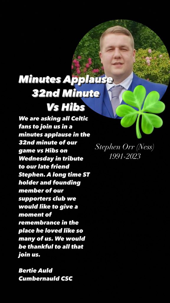 celticbars's tweet photo. Stephen Orr. YNWA. https://t.co/P96k7KJVgF