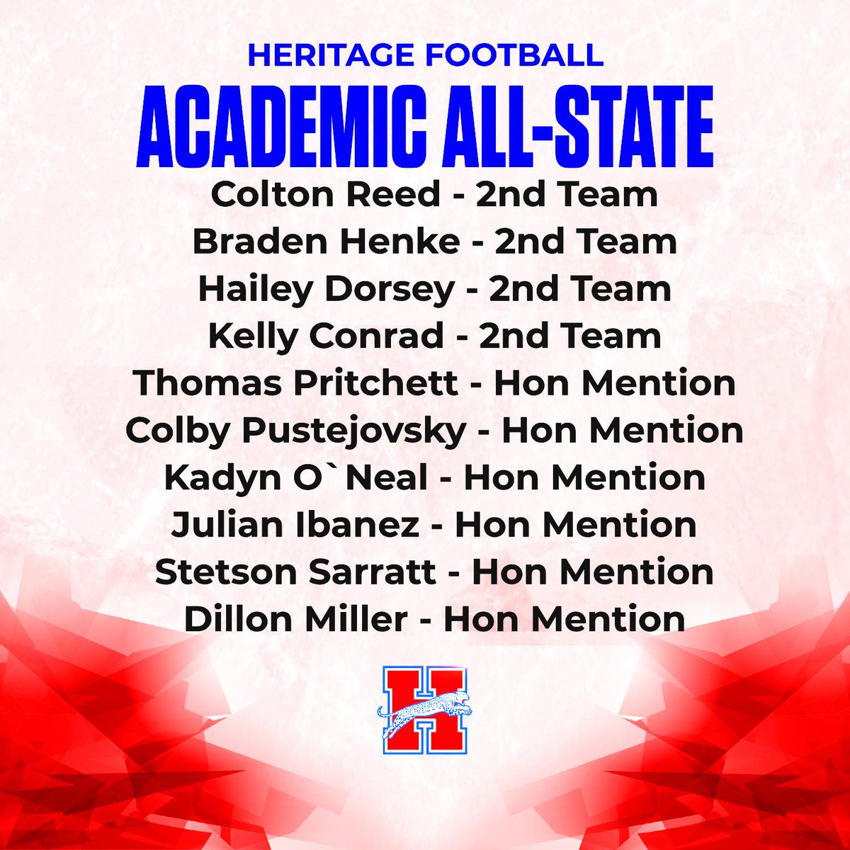 Congratulations to these young men and women for their outstanding work the last 4 years! #FIGHT #GD2BAJ