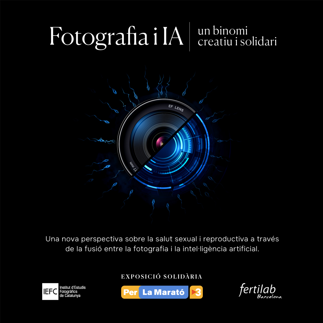 IEFC_fotografia's tweet photo. 📷🤖𝗙𝗼𝘁𝗼𝗴𝗿𝗮𝗳𝗶𝗮 𝗶 𝗜𝗔, 𝘂𝗻 𝗯𝗶𝗻𝗼𝗺𝗶
𝗰𝗿𝗲𝗮𝘁𝗶𝘂 𝗶 𝘀𝗼𝗹𝗶𝗱𝗮𝗿𝗶 s’exposa a l’#IEFC.
Coincidint amb la setmana de @LaMaratoTV3_SVH, l’IEFC acollirà una iniciativa solidària de
la Clínica de fertilitat Fertilab,amb
la col·laboració de @dreiblau. https://t.co/BqBC2YoO9k