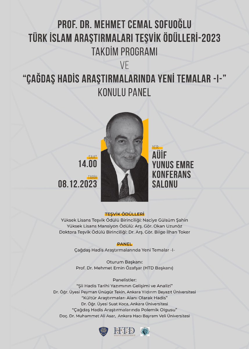 SofuogluKN's tweet photo. Bu yılki ödül takdim programında Ankara İlahiyat'ta olacağız. Düzenlemeyi üstlenen değerli hocalarımıza çok teşekkür eder, Ankara'da olan dostlarımızı bekleriz. https://t.co/sex8gvnGHE