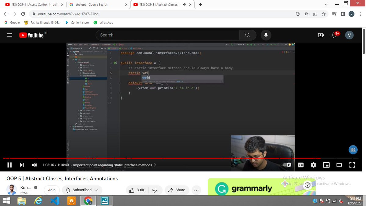 Vijayashri21562's tweet image. 🚀 Day 30 of #100DaysofCodingChallenge Update! 🌟 Today's journey in the world of Java was fantastic! 🤓 Explored key #oops concepts like #abstractclasses, #interfaces, #annotations, and more with insights from @kunalstwt insightful lecture. 💻 #JavaProgramming #OOPConcepts 📚