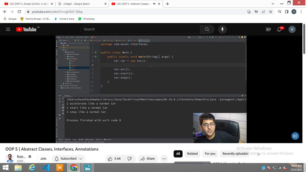 Vijayashri21562's tweet image. 🚀 Day 30 of #100DaysofCodingChallenge Update! 🌟 Today's journey in the world of Java was fantastic! 🤓 Explored key #oops concepts like #abstractclasses, #interfaces, #annotations, and more with insights from @kunalstwt insightful lecture. 💻 #JavaProgramming #OOPConcepts 📚
