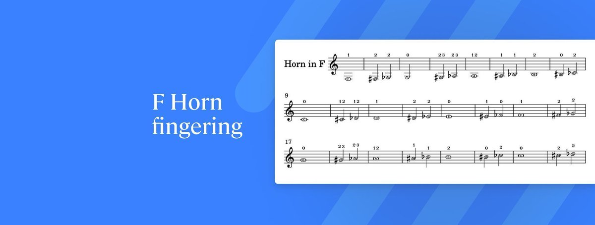 Get the must-have chart for horn in F fingering and valuable tips for learning and teaching this amazing instrument in our dedicated article! 🔗 buff.ly/46Js2Fo