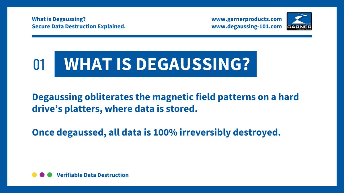 Dive into our latest blog, "What is Degaussing?" for insights into secure end-of-life data protection in IT asset management. Learn how degaussing obliterates magnetic patterns on hard drive platters. Read now: degaussing-101.com/what-is-degaus… #DataSecurity #DegaussingExplained #ITAD #EOL
