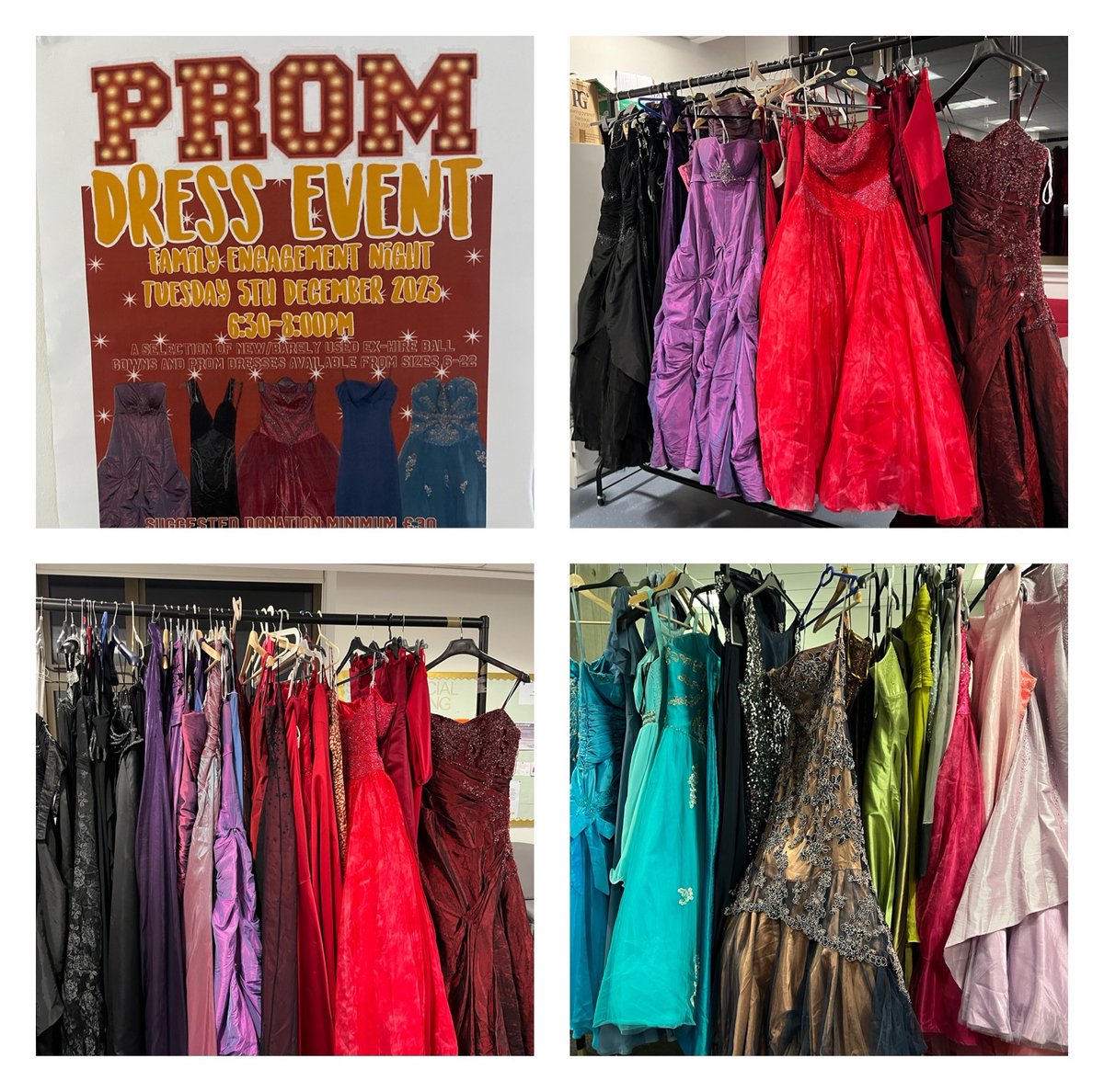 HarrisAcademyPE's tweet image. We are prom dress ready . Please pop into the staff room to view our fabulous ball gowns &amp;amp; formal wear 
 @harrisacdundee @TheHarrisPledge 
#promready #familylearning 
💃🕺🏻👗