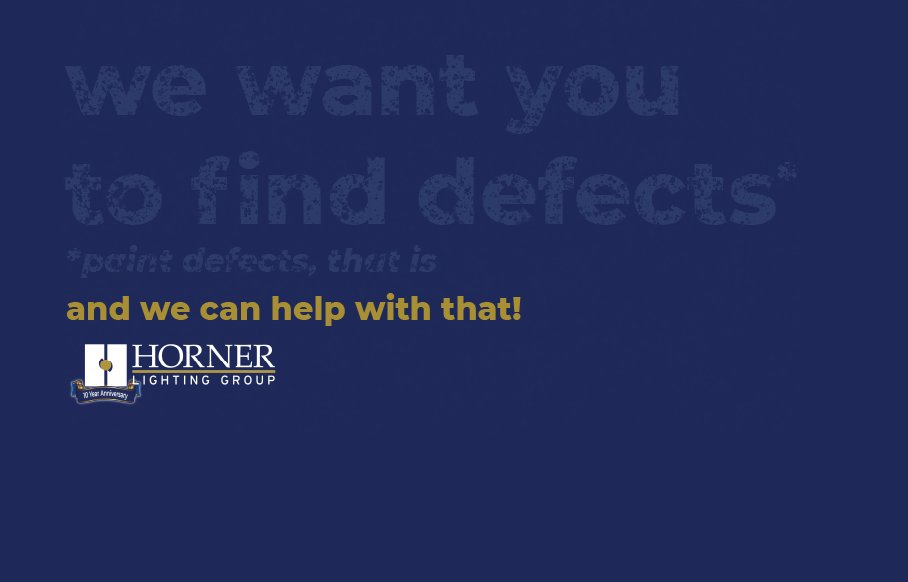 Finding a defect isn't always a bad thing. In fact with paint inspection it's important that you're able to see every scratch, chip, and crack. Horner's remote phosphor #inspection series can help with that, and we'll even do a free assessment for you!
hornerlighting.com/lighting-asses…