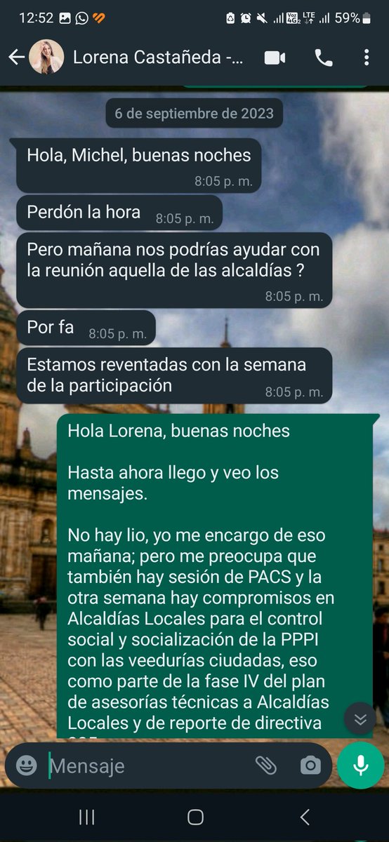 guerrerojaguar1's tweet photo. ¡QUIERO DENUNCIAR! el acoso y persecución laboral al que he estado sometido por parte de la Subdirectora @Lore_Castaneda del @BogotaParticipa - @alexanderreina.

Ella me solicitaba trabajar SIN contrato para cumplir las metas del PAI y la reformulación de la Política Pública https://t.co/SZN710O9cW