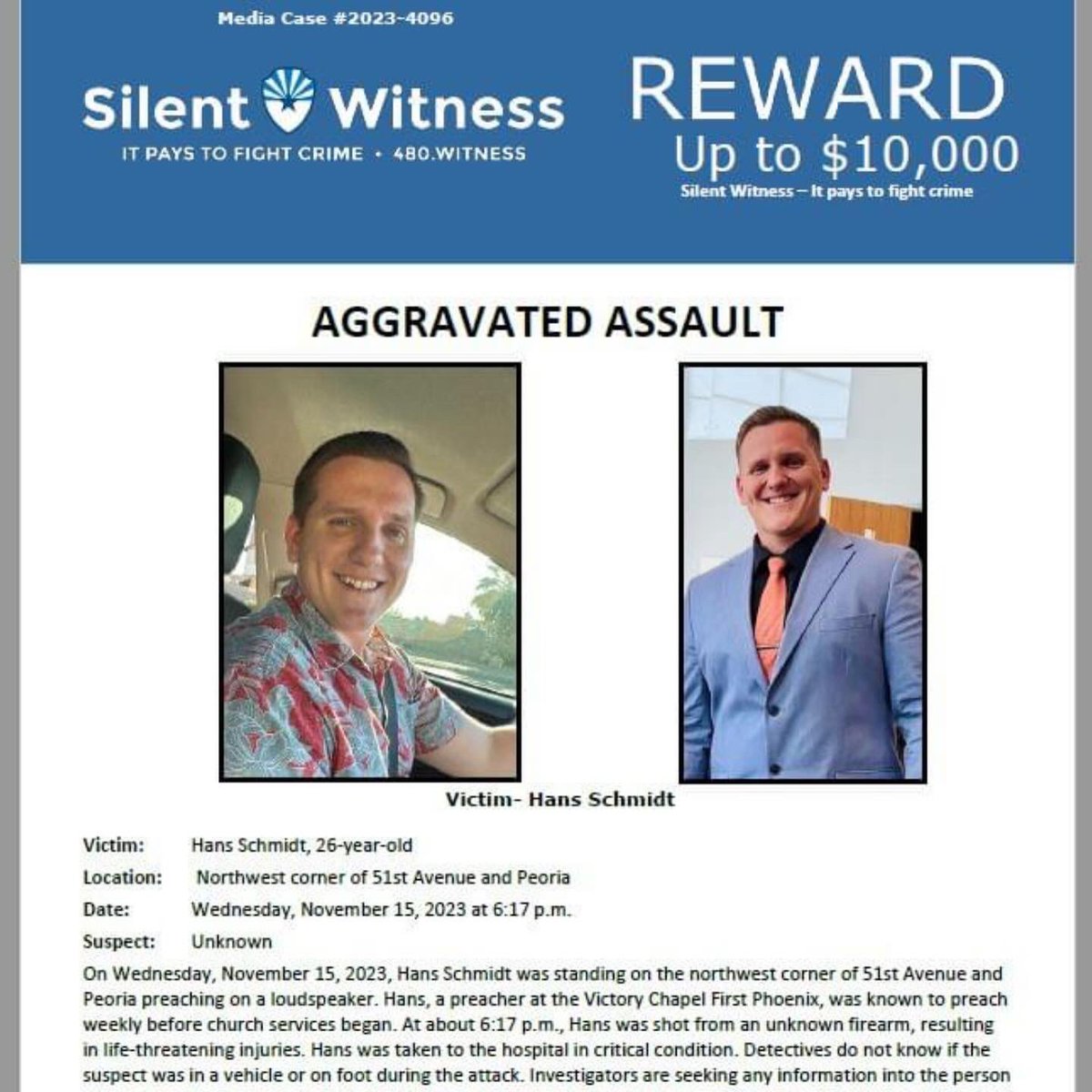 GlendaleAZPD's tweet photo. Glendale Police is seeking your assistance. If you have any information related to this crime, please call Silent Witness at 480-W-I-T-N-E-S-S. https://t.co/iQQl0V6DYL