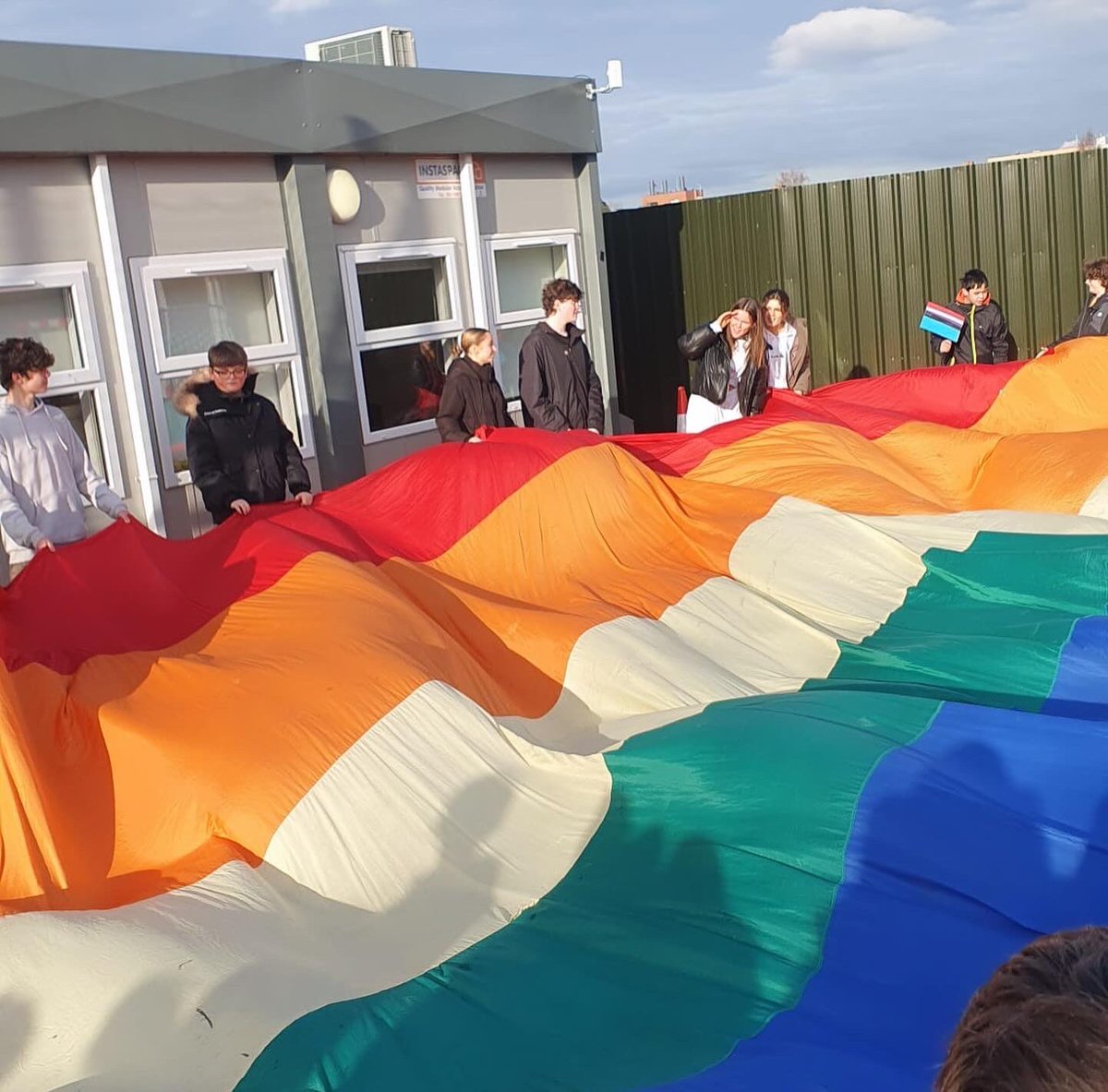 hcetss's tweet photo. Our Pride March in honour of #standupweek ๐ Thank you to everyone involved for making this past week one of unwavering celebration & inclusion. https://t.co/ZFxpC3uOir