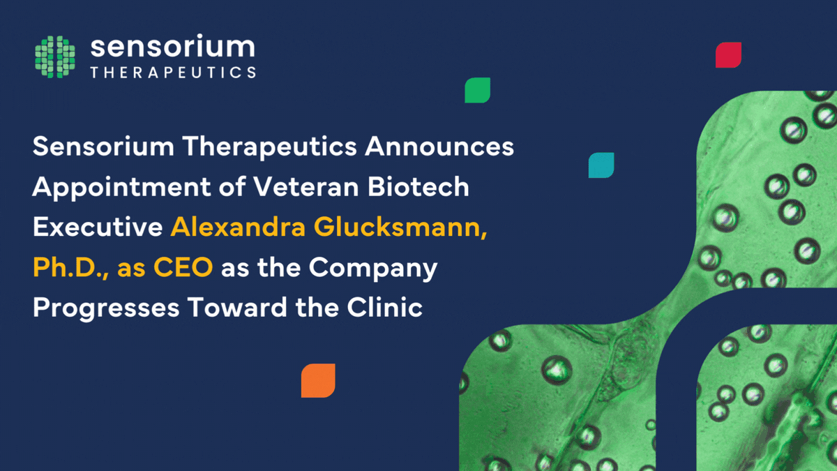 A @CUAnschutz collaborator, @SensoriumTx, welcomes their new CEO, Sandra Glucksmann! The company also secured a $3M NIH grant and completed a $30M Series A financing with support from CU Healthcare Innovation Fund. More here: cuanschutz.edu/cu-innovations… #cuinnovations