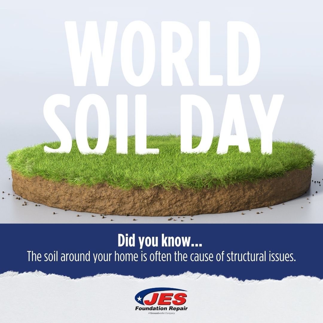 JESWork's tweet image. The soil beneath your home plays a huge role in structural health. To honor World Soil Day, give your home the gift of stability. ✉️ Send us a DM to schedule your free foundation inspection today!

#WorldSoilDay #FoundationRepair #StructuralStability