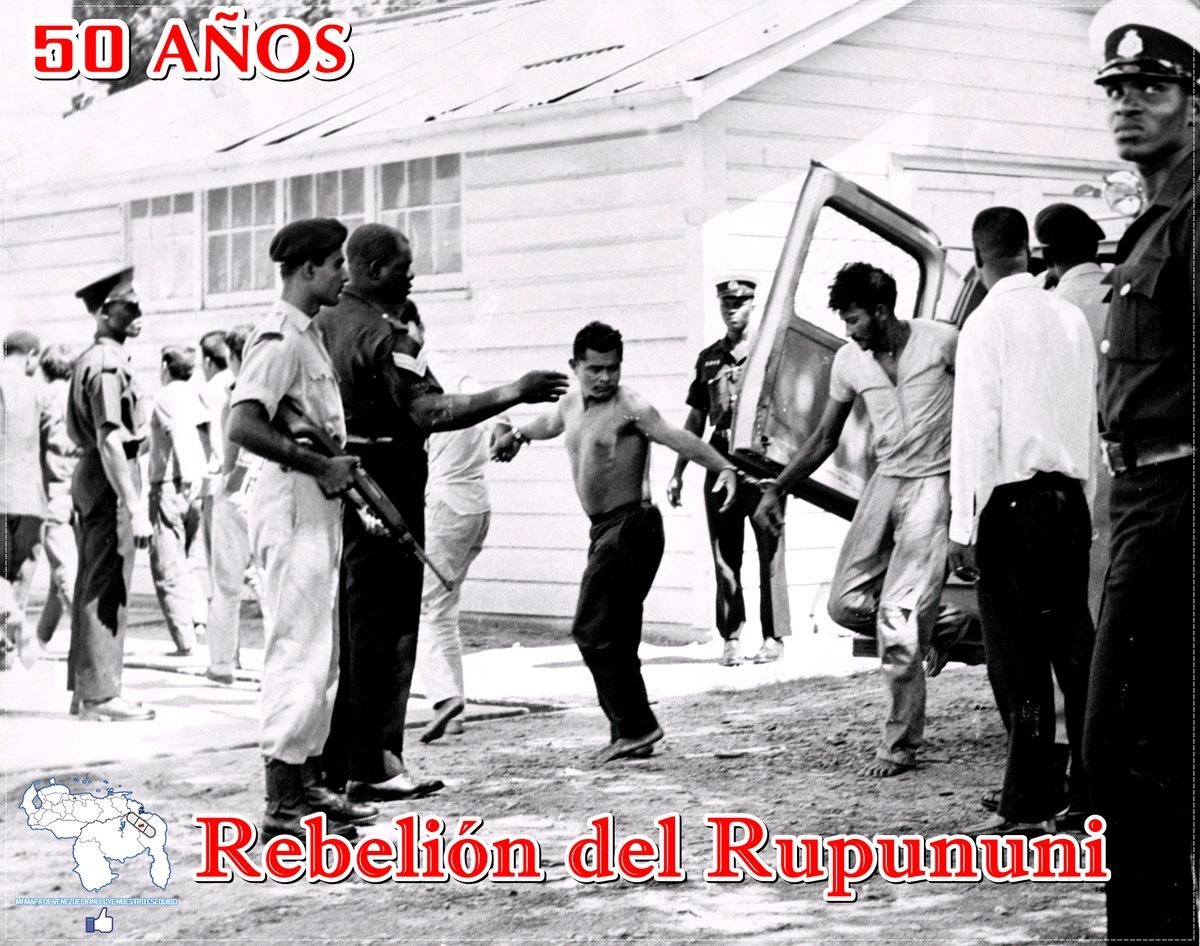 ¿Sabes qué fue la REBELIÓN de RUPUNUNI?
La Insurrección de Rupununi​ fue un movimiento separatista​ en el sur del Esequibo.​ Ocurrió el 2 de enero de 1969 en el antiguo Distrito de Rupununi, región de Alto Tacutu-Alto Esequibo y fue sofocada a los 3 días por el ejército de Guyana