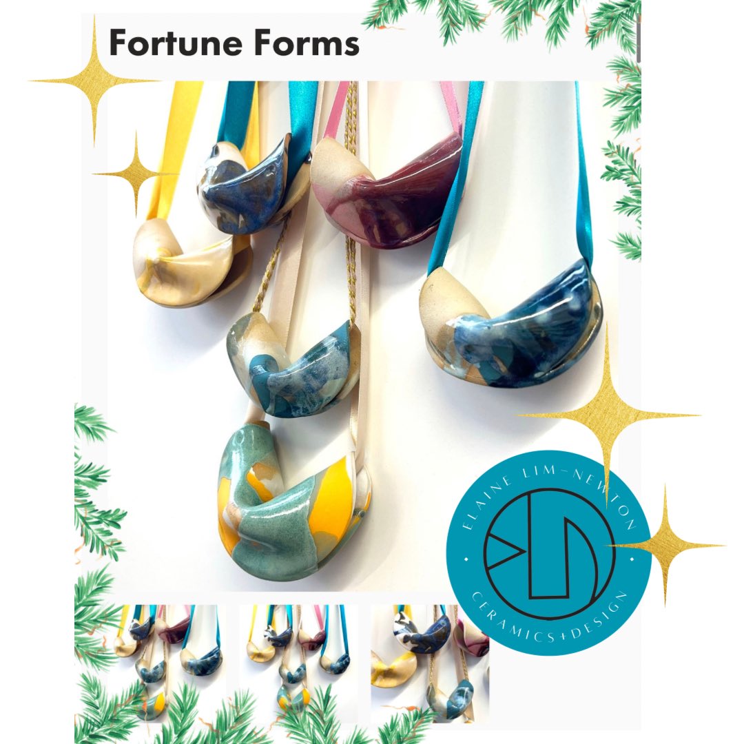 elainelimnewton's tweet image. My Fortune forms are in the shop! 
.
A new range for 2023, Iam loving making these fun and modern pieces, I predict lots more of these in porcelain including added gold lustre in the future! 
.
Head over to elainelimnewton.uk/shop/vfyc4jjs2… 
to purchase 
#fungift #handmadegifts #ceramicart
