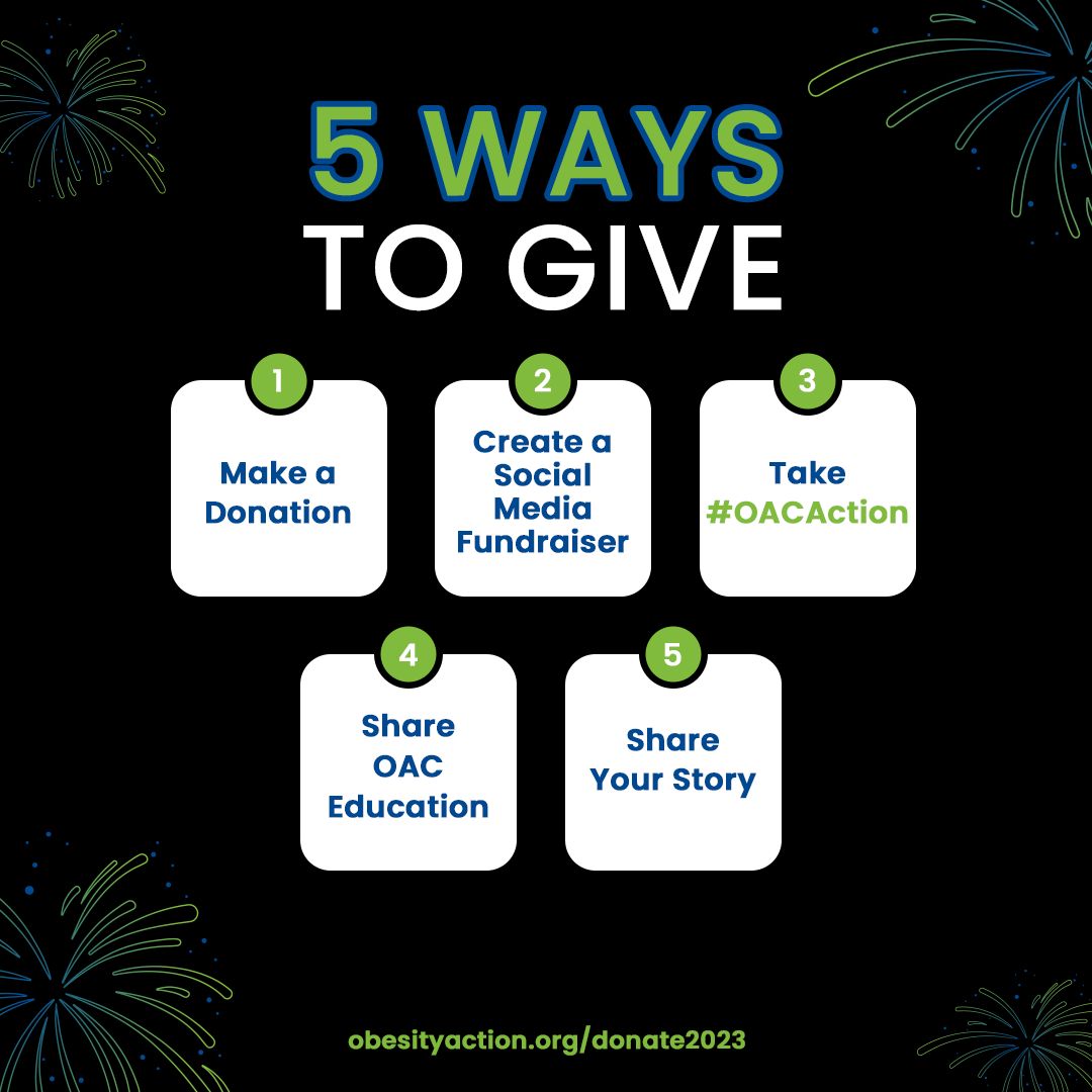 Our advocacy work on the Hill is just one reason to give during the end of the year, but there are many ways to get involved! obesityaction.org/donate2023