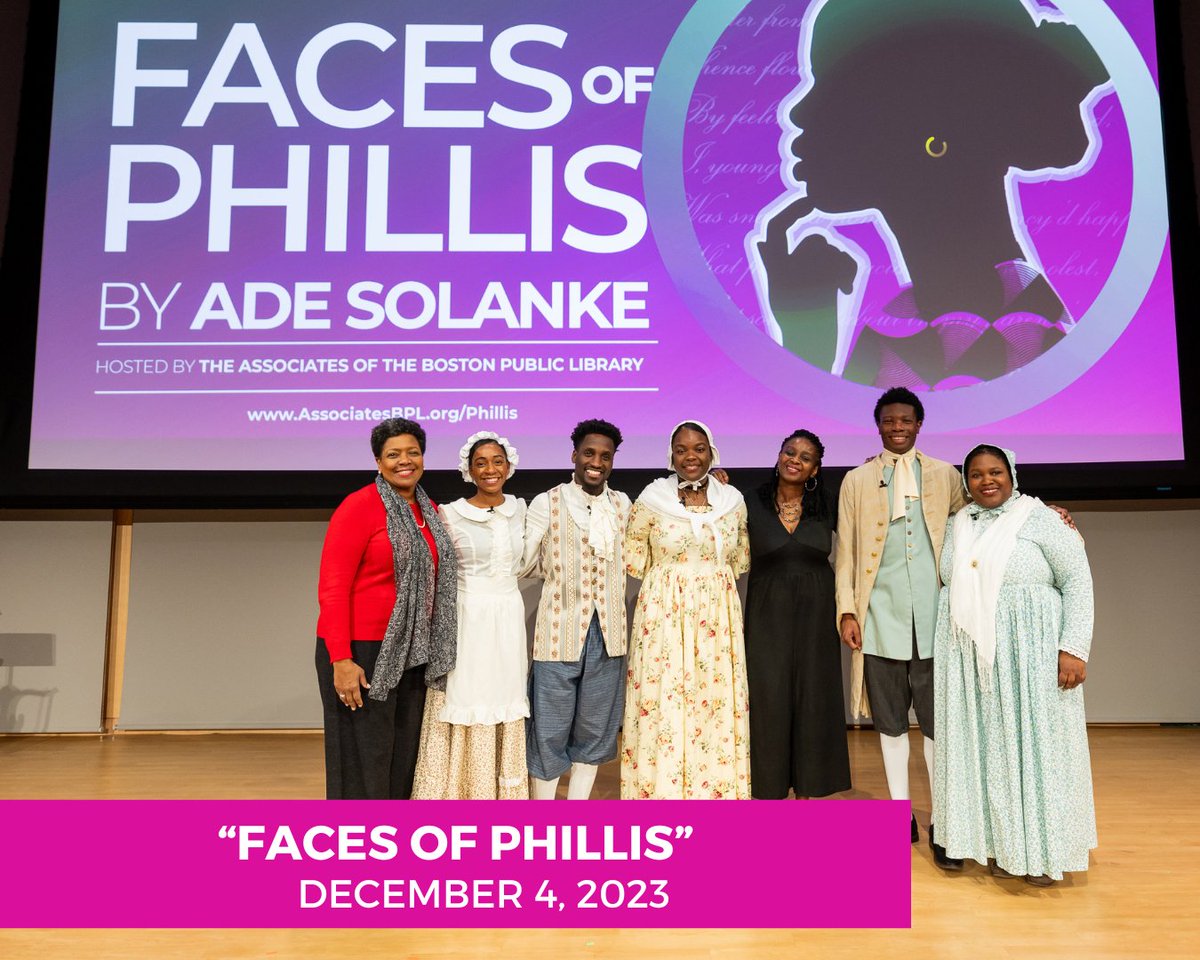 AssociatesBPL's tweet photo. Thank you to everyone who attended our Pierce Performance about Phillis yesterday and joined us in celebrating Phillis's life! 🎭 If you missed "Faces of Phillis," sign up to receive a recording of the event available December 6th - 13th on Vimeo here: https://t.co/r9JIrfQgL9 https://t.co/iskLOgZ53k