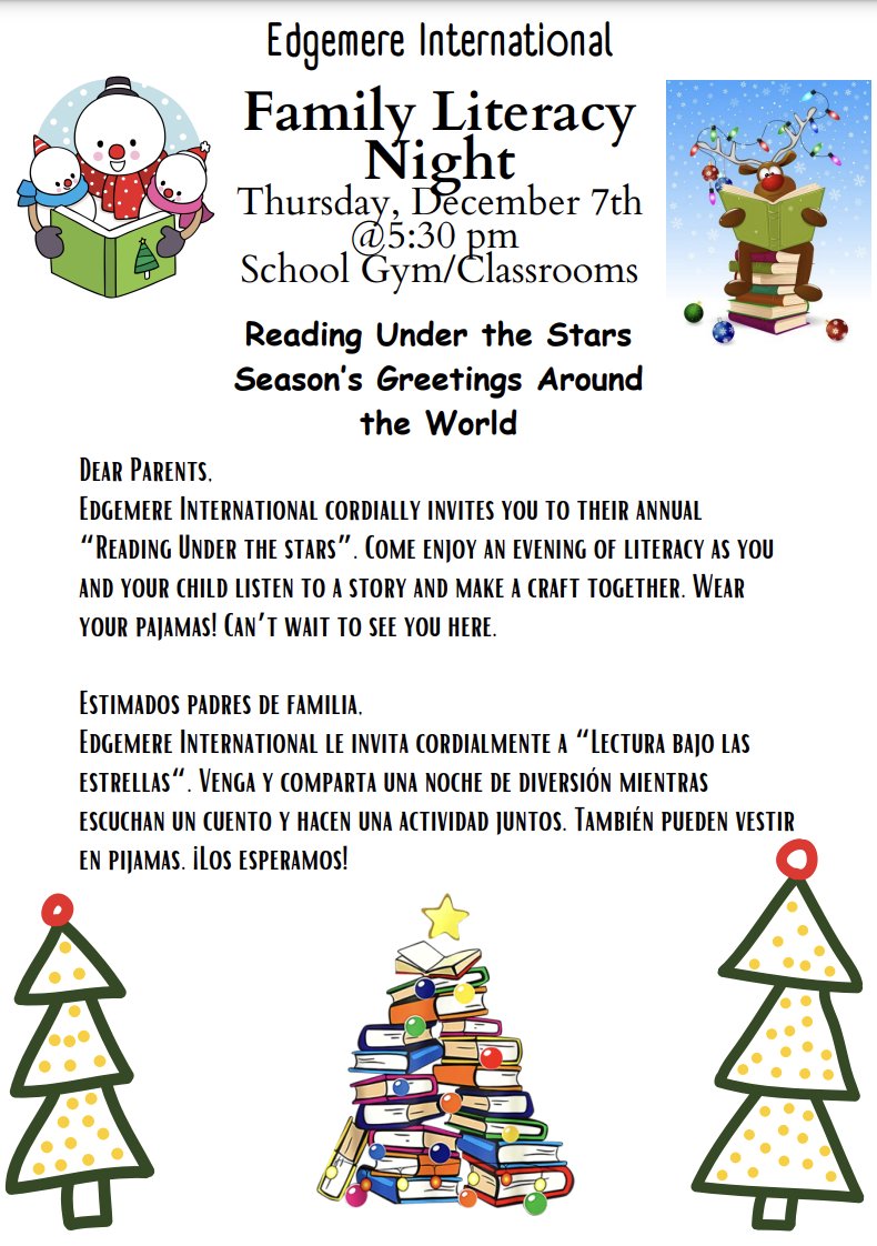 🎉 Don't miss out on the chance to celebrate the joy of reading with friends and family. We will have a special presentation from the EHS Drama club. Literacy Night is it a celebration of the magic that happens when we dive into books.@Gmaria1G @YISDLibServices @PK8Academics
