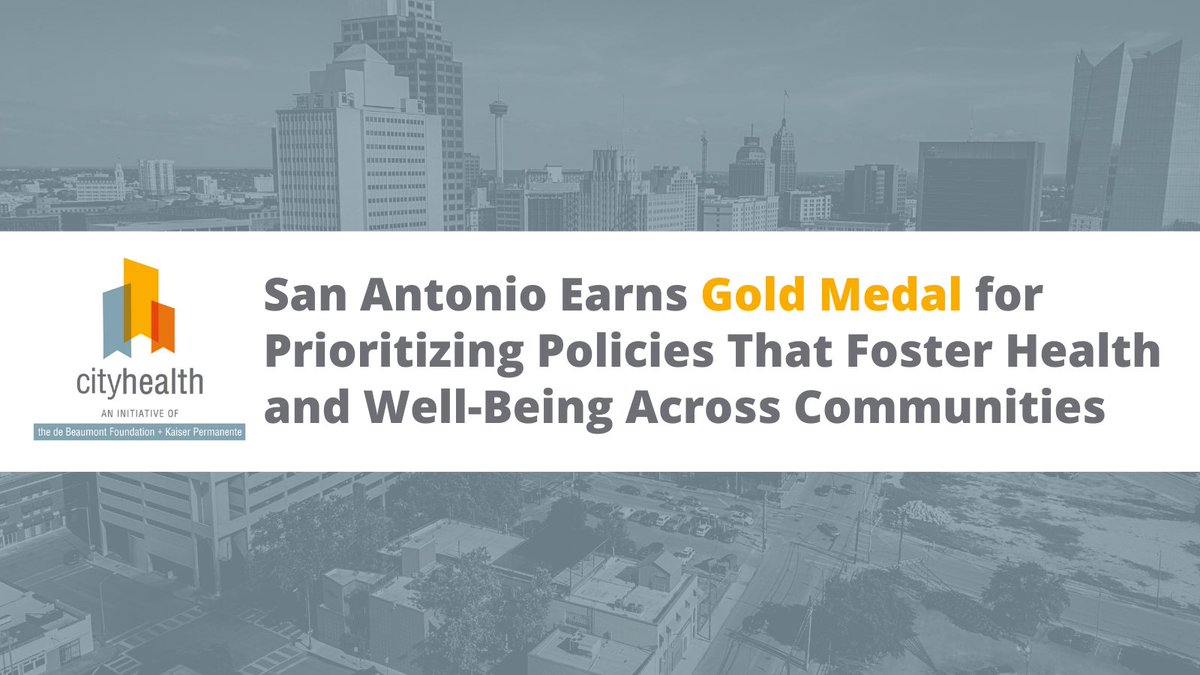 Our priority to make San Antonio a healthy city for all residents can only be done by addressing the disparities in public health that affect our communities. Today, @city_health recognized @COSAGOV’s commitment to implementing policies that address critical health disparities.