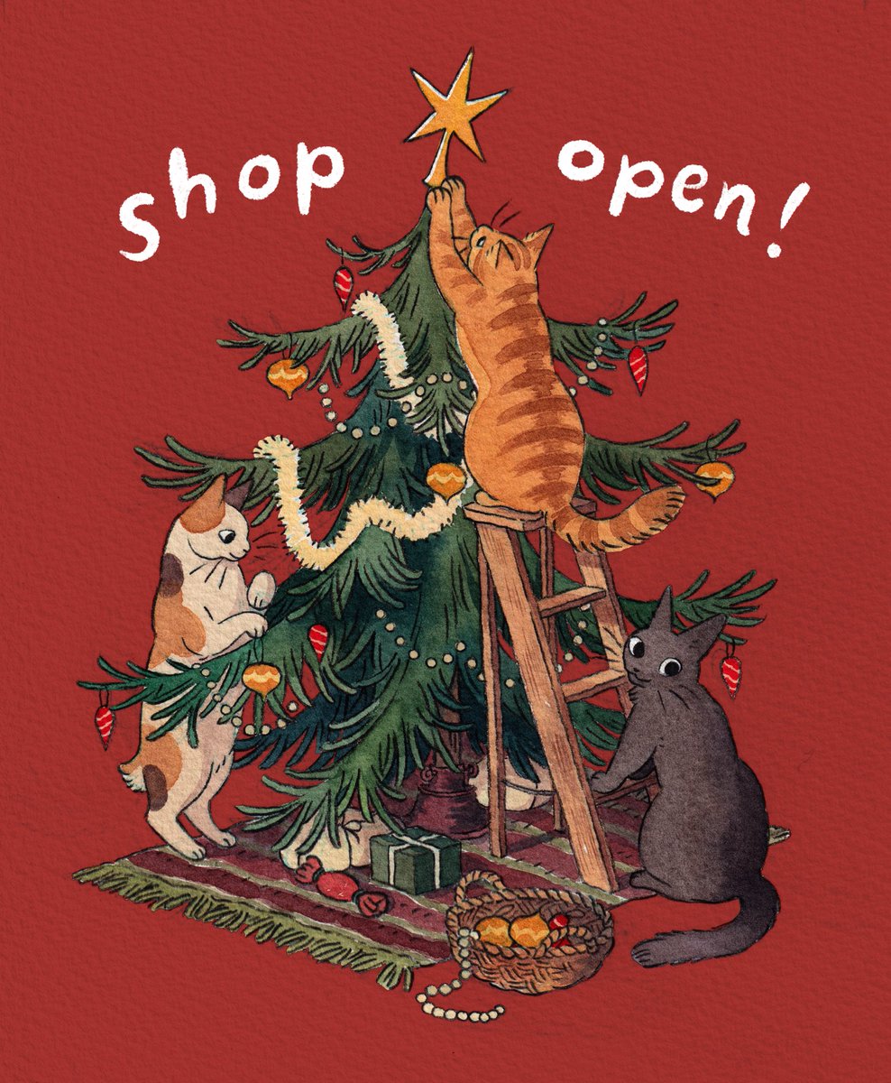 christmas ornaments christmas tree red background cat christmas no humans animal focus  illustration images