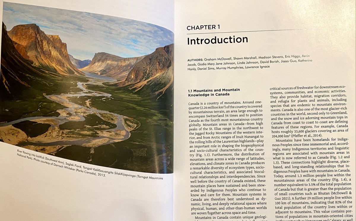 In the lead up to #InternationalMountainDay (Dec 11), I am posting one part of the Canadian Mountain Assessment per day. Today I am sharing the Introduction chapter (link below) #CdnMntAssessment <a href="/UCalgaryPress/">UCalgaryPress</a> <a href="/UNmountains/">Mountain Partnership</a> <a href="/MtnResearchMRI/">Mountain Research Initiative @mtnresearchmri.bsky</a> ucp.manifoldapp.org/read/the-canad…