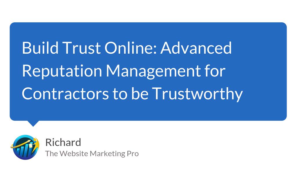 Building a Trustworthy Business: The Importance of Trust in Online Customer Service

Read more 👉 lttr.ai/ALAEx

#ReputationManagement #BrandTrust #SocialMediaMarketing #OnlineReputationManagement #SearchEngineRankings