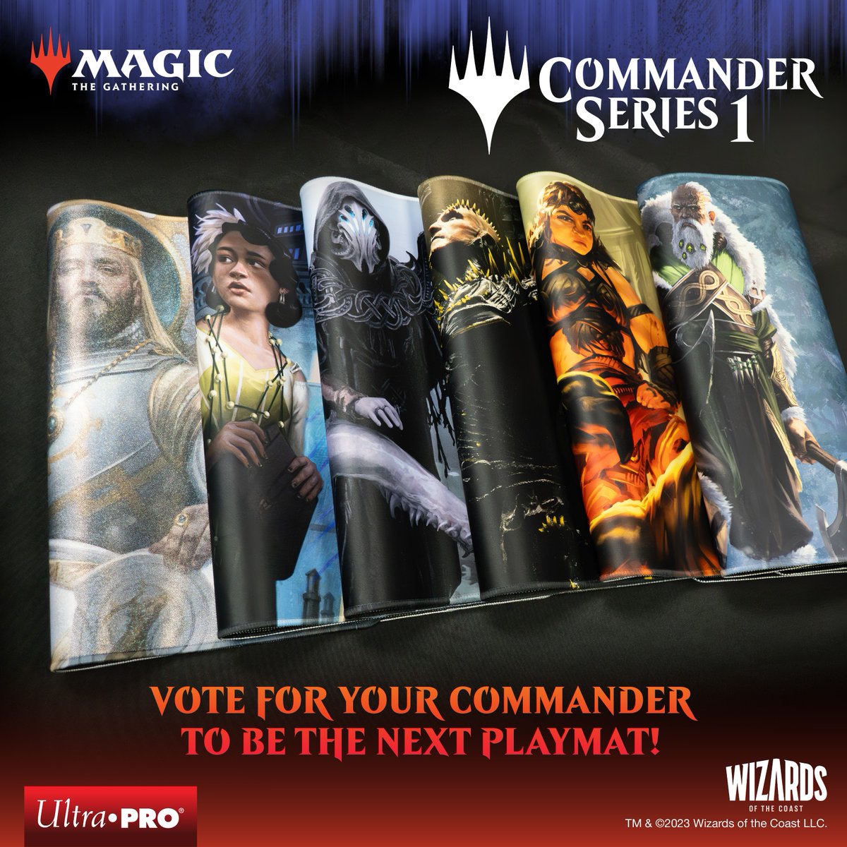 UltraProIntl's tweet photo. ๐จ Last chance! ๐จ Donโt forget to vote in our Commander Series vote for a chance to see your favorite Commander on their own playmat! ๐โณ #CommanderSeries #MTG #UltraPRO
Who do you think will win? Comment down below!
Vote here: https://t.co/jkEcDcouwc https://t.co/x4Hbr1C9nj