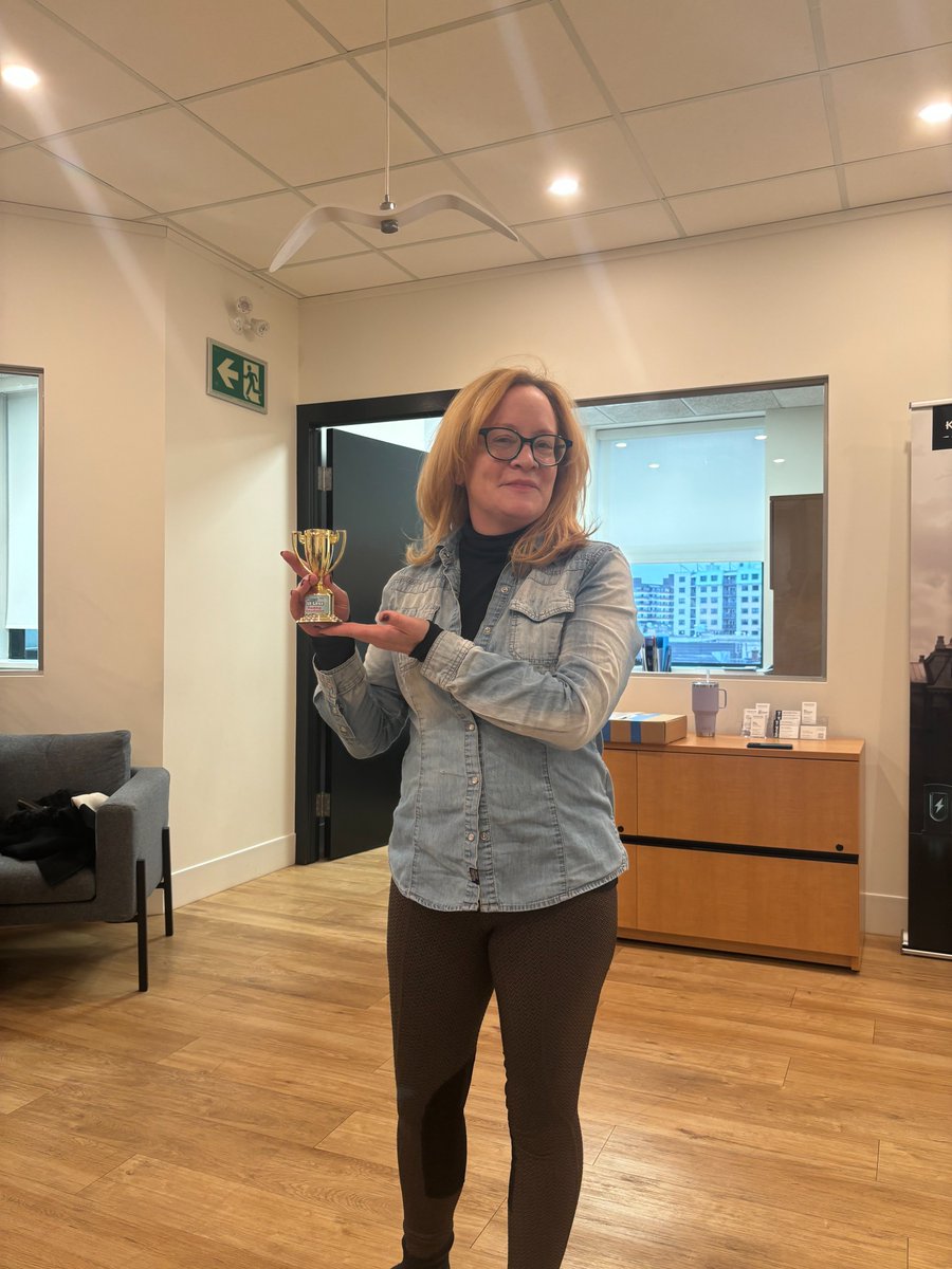 InvestKingston's tweet photo. Today our team participated in the @KFLAPH #12DaysofSitLessKFLA2023 with a Plank Challenge!
Donna was the winner of today's challenge! https://t.co/loRdZankct