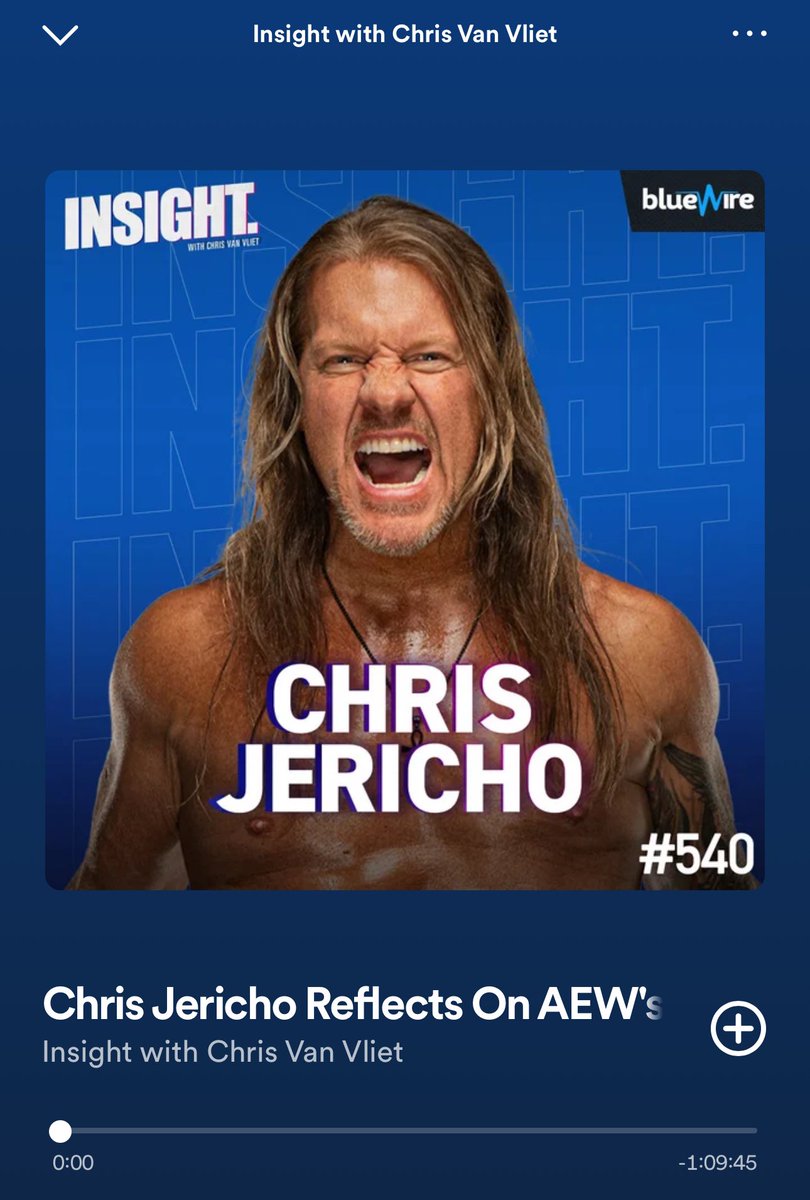 LeeroyT's tweet photo. This is the one! Another great podcast from @ChrisVanVliet with the goat @IAmJericho #GOAT https://t.co/8dpoFfCBxf