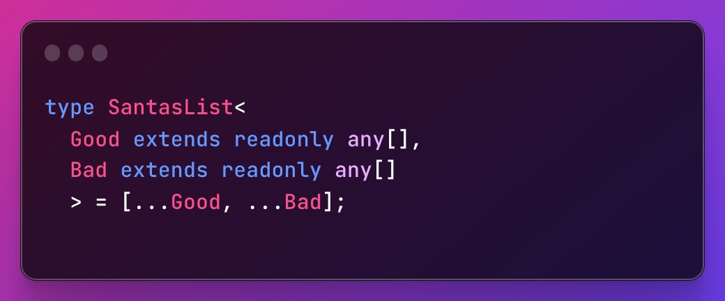 drht_'s tweet image. Advent of TypeScript 2023 #5

#AdventOfTypescript