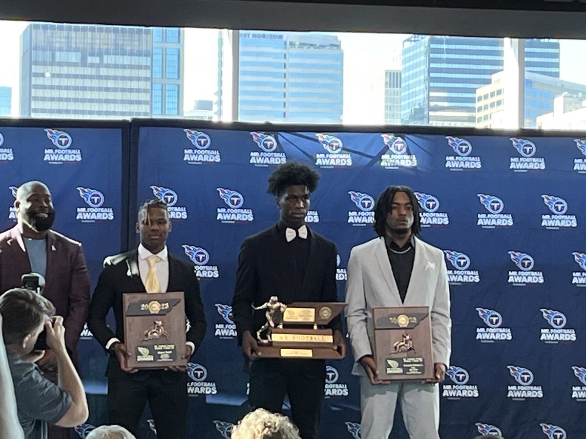 Congrats to Radarious Jackson of Sheffield! He’s your Class 3A Mr. Football. Skylan Smith of Covington (left) was a worthy runner-up. Both juniors too!