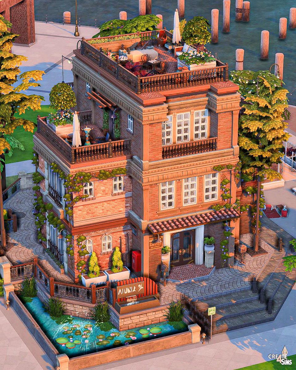 create4sims's tweet photo. Sun Myshuno Rentals || no CC 
In preparation for #TheSims4ForRent I built a two-unit apartament building in Sun Myshuno 🤍 
The speedbuild is up 🎬
#TheSims4 #Sims4 #ShowUsYourBuilds #Sims4ForRent https://t.co/HzLJQBwWiS