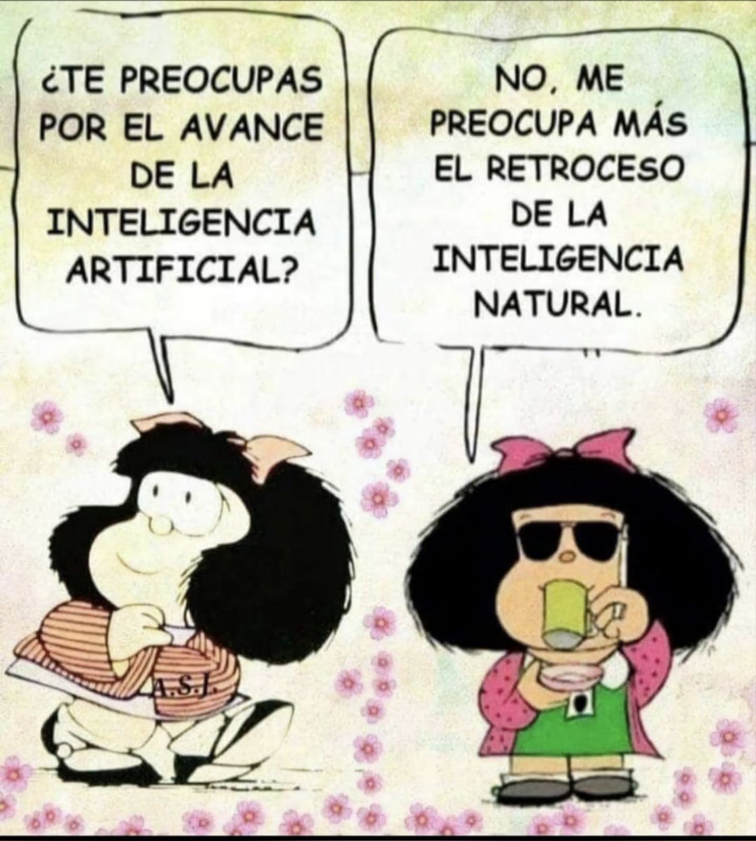 Reflexión muy real de Mafalda 🧐🧐