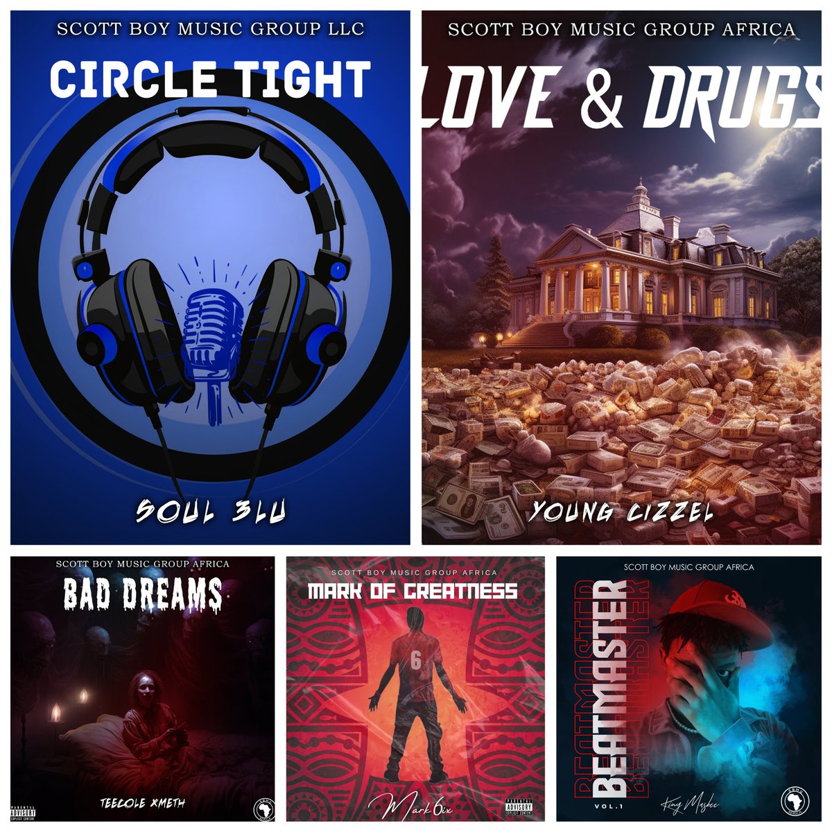 DECEMBER MUSIC RELEASE SCHEDULE FROM @CizzelCandy @iam_mark6ix @Soul3lu2 @prodby_kingmasbee @teecole_xxmeth DISTRIBUTION @symphonicdist 
#NewMusicAlert #NewMusicDaily #newmusicreleases #releaseradar