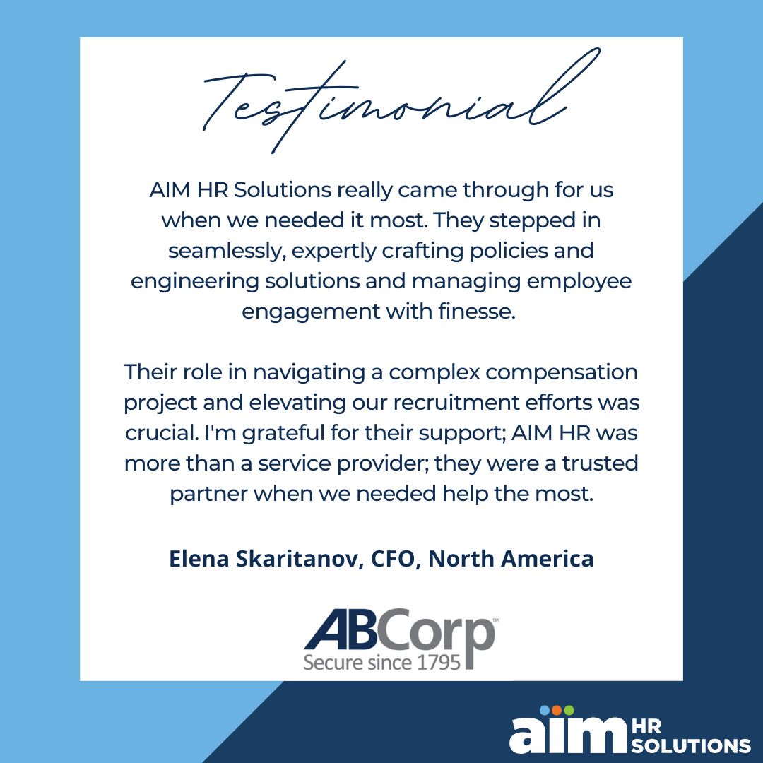 aimhrsolutions's tweet image. We are proud to be more than just a service provider – a trusted partner in times of need. Contact us if you need help with HR #ClientTestimonial #AIMHRSolutions