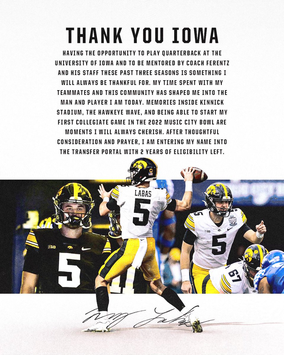 Thank you Iowa🖤💛