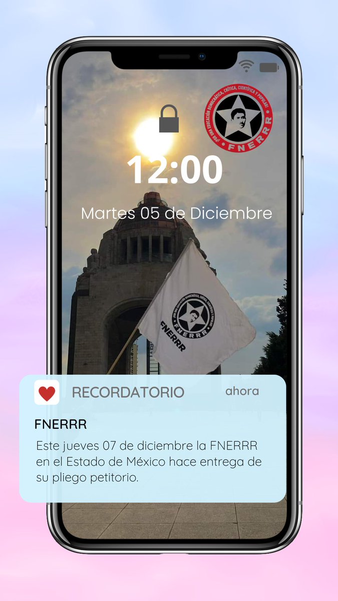 FNERRR_EDOMEX's tweet photo. 📣🔴 Este jueves 07 de diciembre los estudiantes organizados con la FNERRR haremos entrega de nuestro pliego petitorio a la Secretaria de Educación Pública en el Estado de México, pliego en el que enarbolamos las demandas más sentidas de los estudiantes. 
#FNERRR 
#EstadoDeMéxico https://t.co/85Djo6LTzV