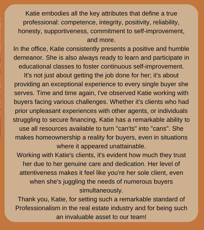 Last month’s value rep was KATIE BENZA!  Katie continues to be a wonderful representation of our value’s, and invaluable asset to her customers!
•
#welchteam #welchteamkellerwilliams #valuerep #mvp #jacksonvillerealestate #staugustinerealestate #stjohnscounty #duvalcounty