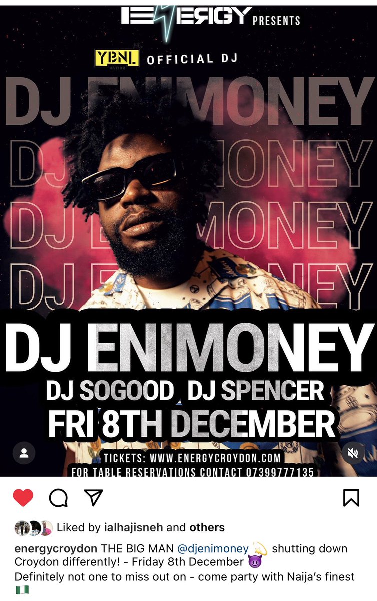 This Friday for DJENIMONEY in croydon. 🇬🇧 

Check flyer for more details.