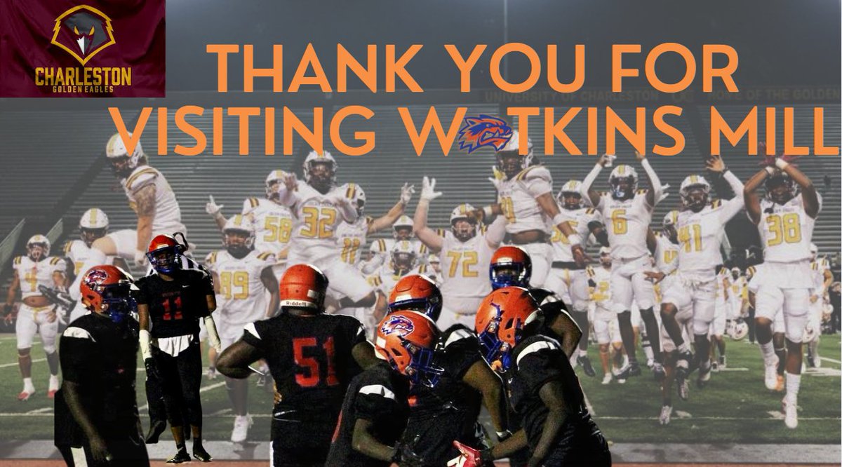 <a href="/CoachPalmer/">COACH PALMER</a> Thank you, University of Charleston, for stopping by The Mill today! Our Wolverines took your words to heart! Appreciate you! <a href="/WMWolverines_FB/">Watkins Mill Football</a>