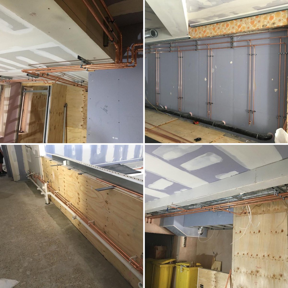 DruggittHarding's tweet photo. Some photos of a restaurant fit out we did recently at 👩🏻‍🍳 Chef’s Table 👨🏻‍🍳 in the picturesque City of Chester 
Designed and Installed by D&amp;H ✍️
We completed the installation of domestic services, above ground drainage, sanitaryware, boosted cold water, storage tank &amp; two cylinders https://t.co/gTxpLtUqVe
