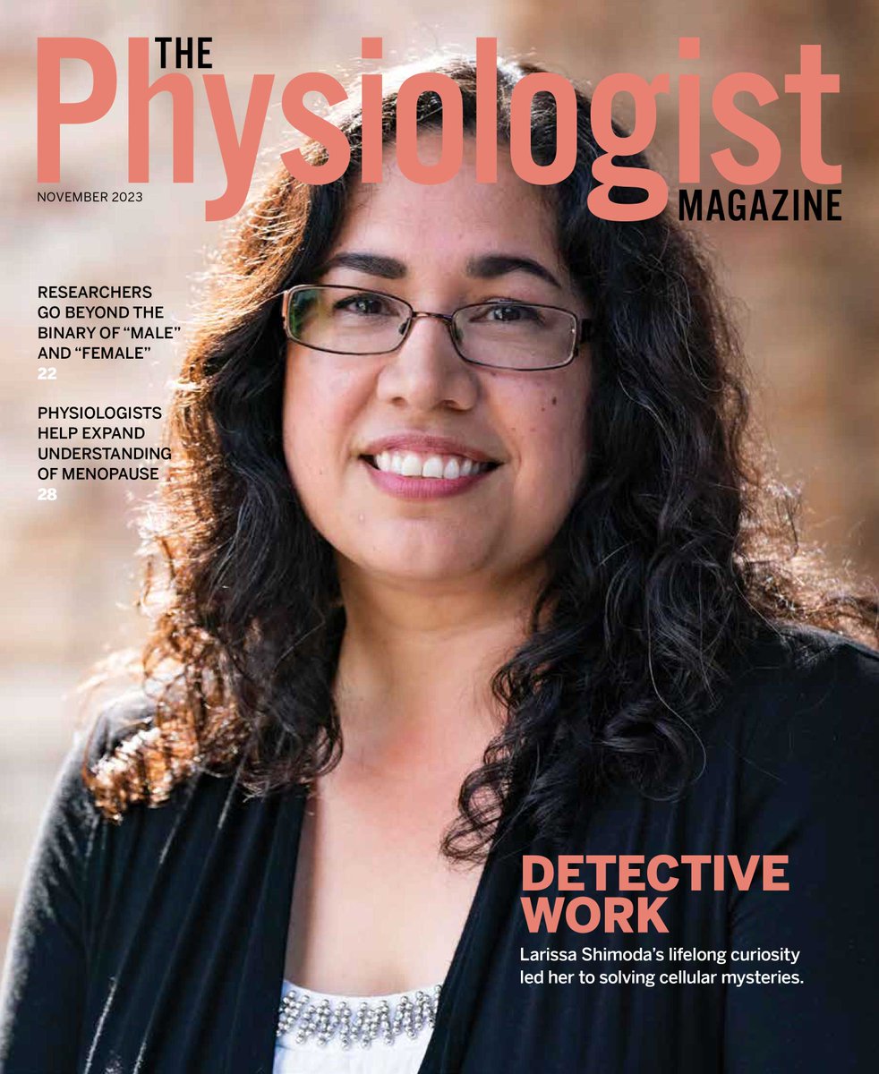 'Larissa Shimoda's lifelong curiosity about how the body works has shaped her into a research scientist focused on solving cellular mysteries.' Read 'Detective Work' by @Meredith_Sell in the Nov. issue of #TPhysMag: ow.ly/v6Mj50Q56HV. APS member login required. @Shimoda_Lab