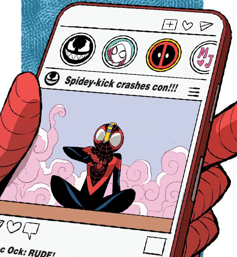 Peter is following Venom on Instagram