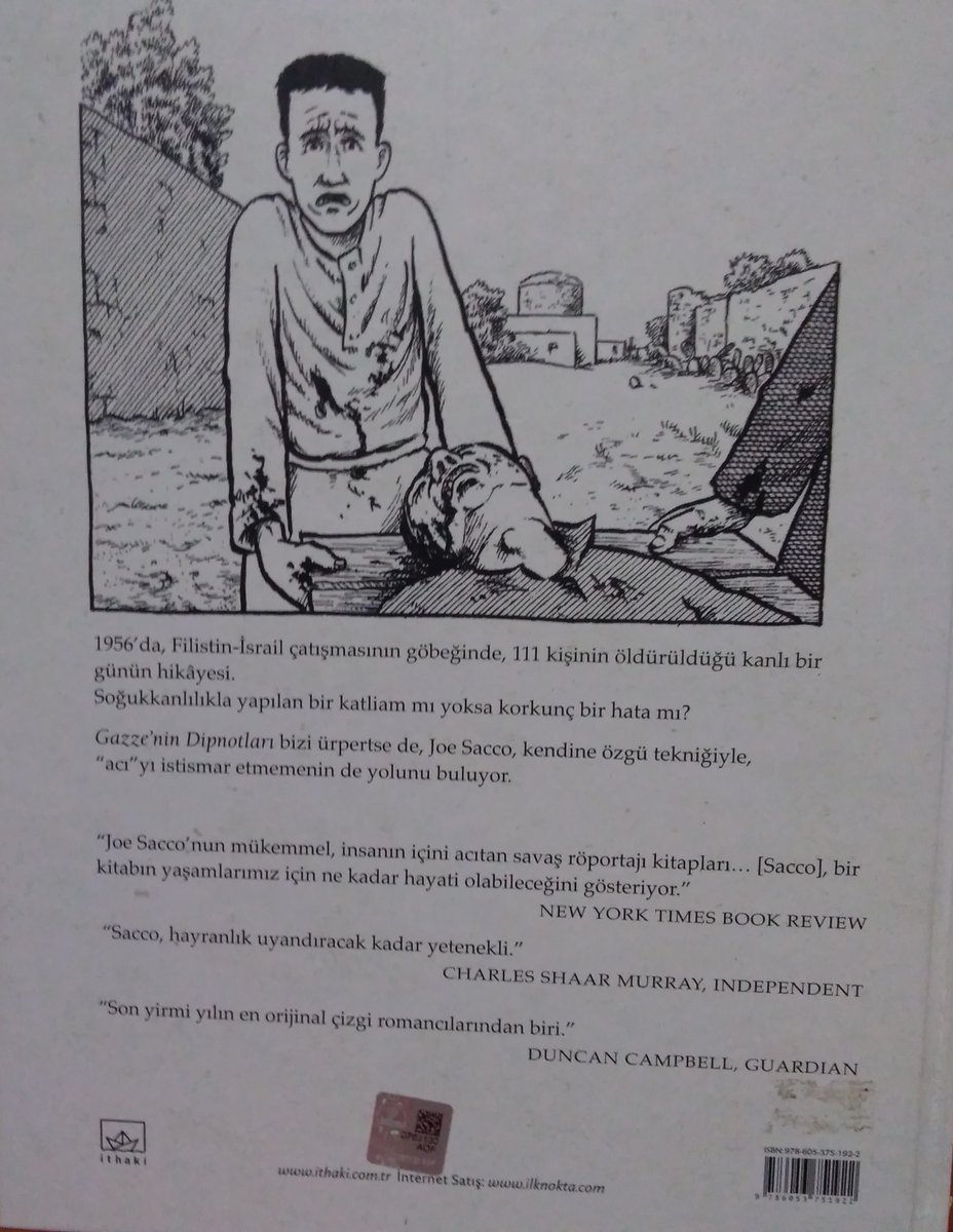 1956'daki savaşta İsrail askerleri Han Yunus'ta yüzlerce sivil vatandaşı evlerinden çıkarıp öldürdü. BM bile 275 sivilin öldürüldüğünü kabul etti. Gazze'nin Dipnotları işte bu katliamı anlatıyor. Ama Han Yunus'un bombalandığı şu vakitte 'yüzler'in bir anlamı kalmadı:(