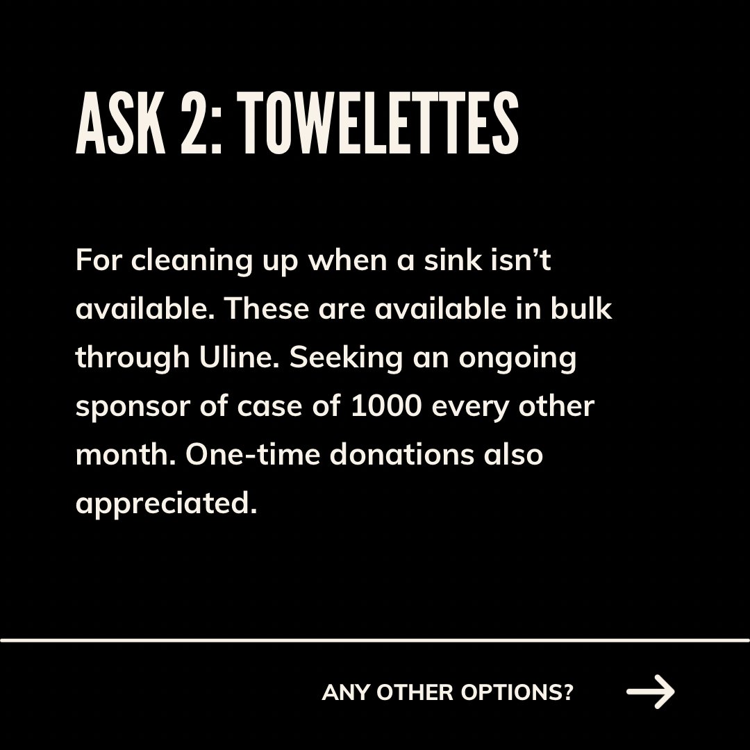 BeaconHillMA's tweet photo. Every week we pass out 35 bags of essentials during outreach. In order to provide this service we need an ongoing inventory of most-requested items. Can you help us collect what we need?

(1/3) https://t.co/GHcVEztufY