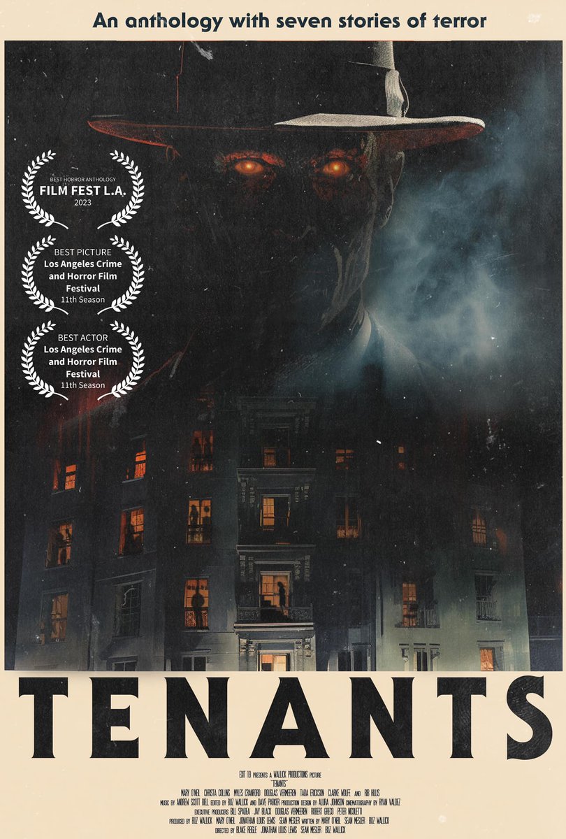 Congratulations to our team with TENANTS for the festival wins. #tenants #douglasvermeeren #dougvermeeren #filmfestival #lafilmfestival